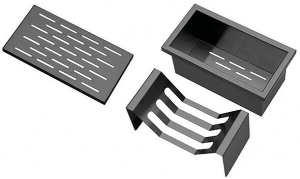 The 1810 Company - Accessory Channel Pack Gun Metal (Glass Drainer, Colander, Dish Rack)